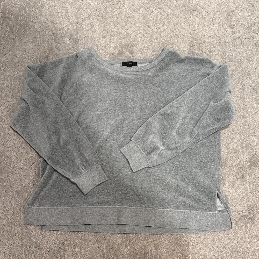 J. Crew Women's Heather Gray Crew Neck Sweater